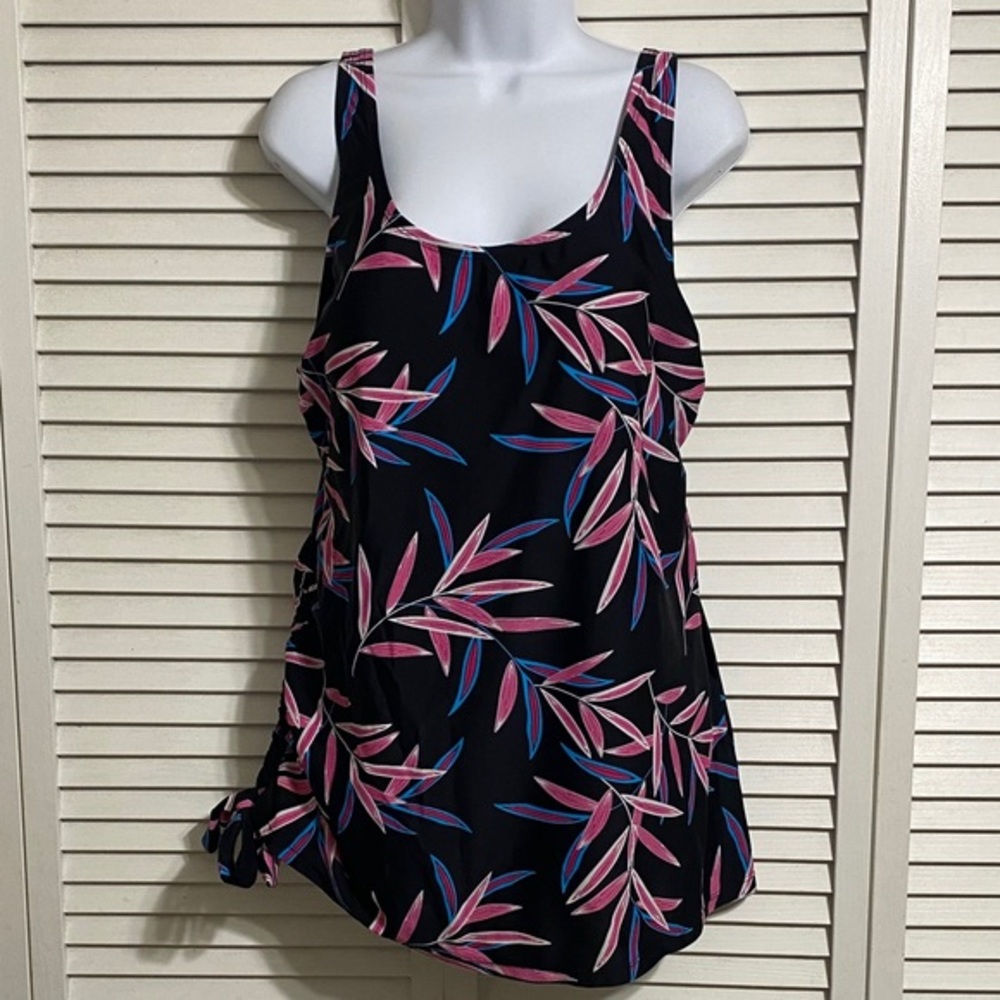 Shore Shapes Tummy Control Tropical One-piece Swim Dress